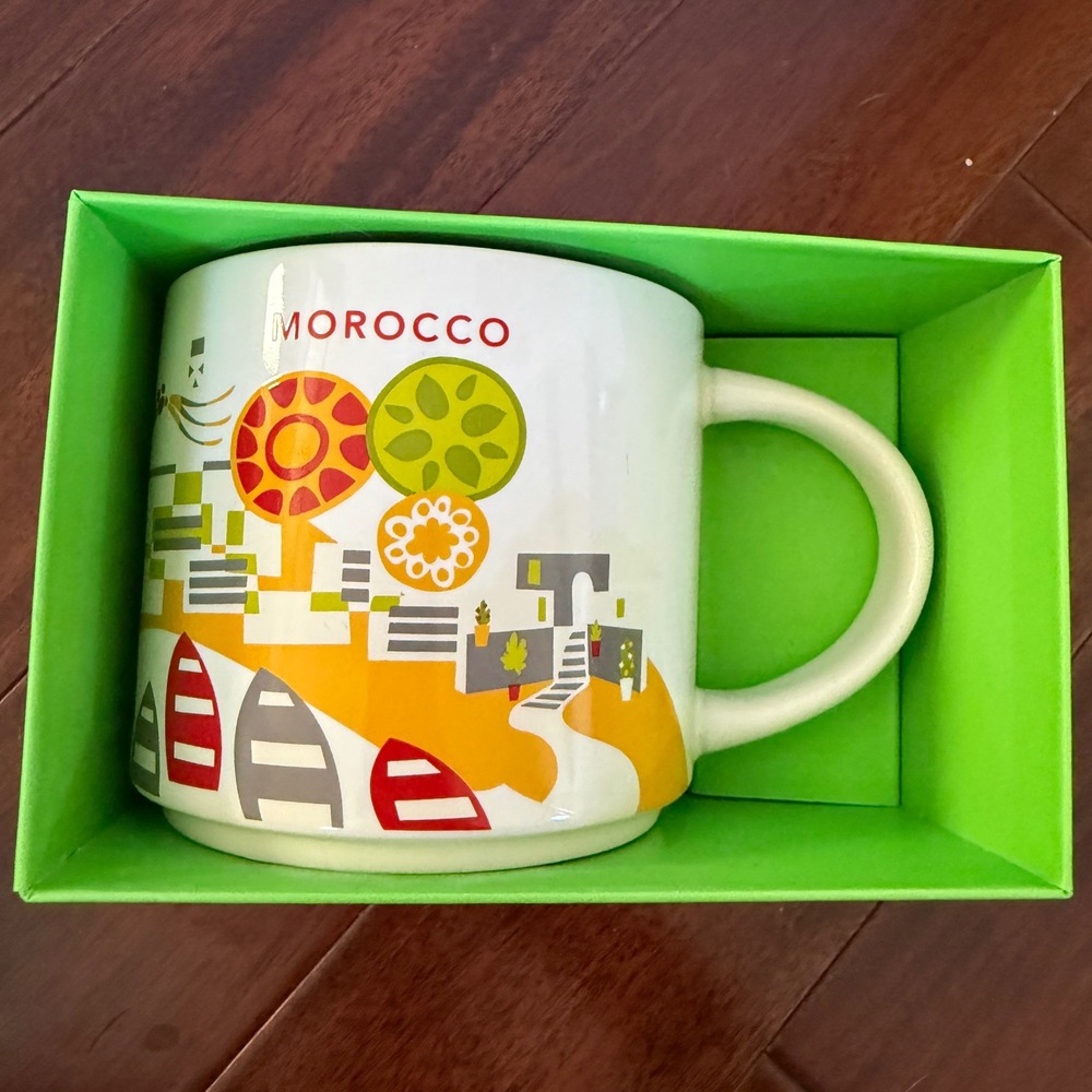 Starbucks Morocco You Are Here YAH Mug 14oz Rare New In Box Collector Travel